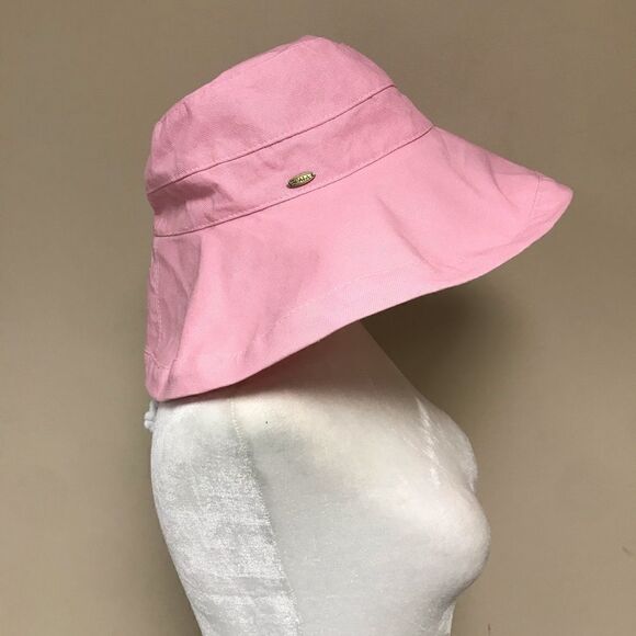Scala pink wide brim pink sun hat.   O/S - Picture 1 of 4
